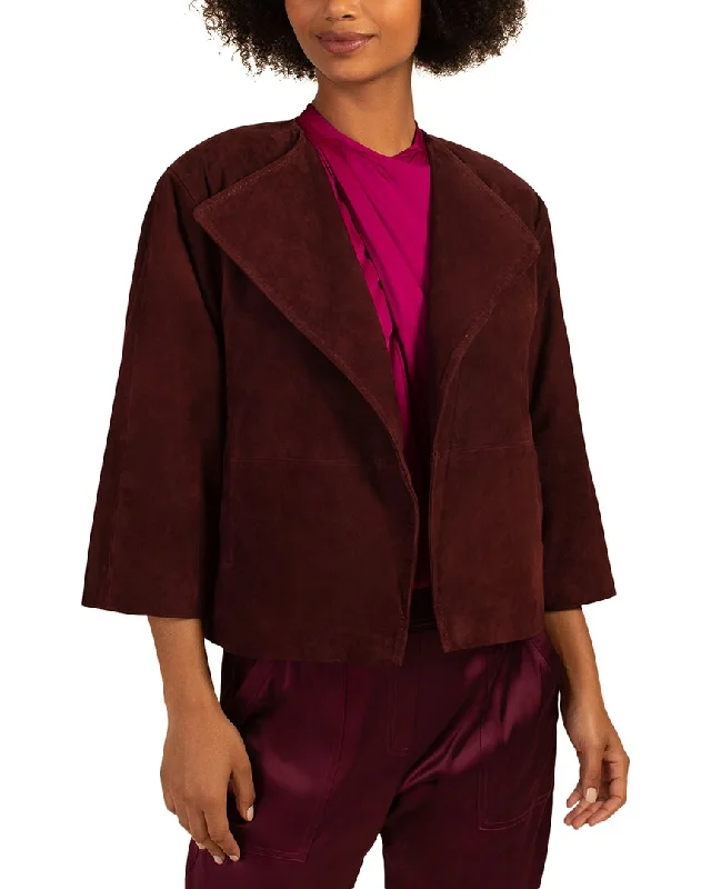 Sustainable Fashion Extravaganza Trina Turk Hopeful Suede Jacket