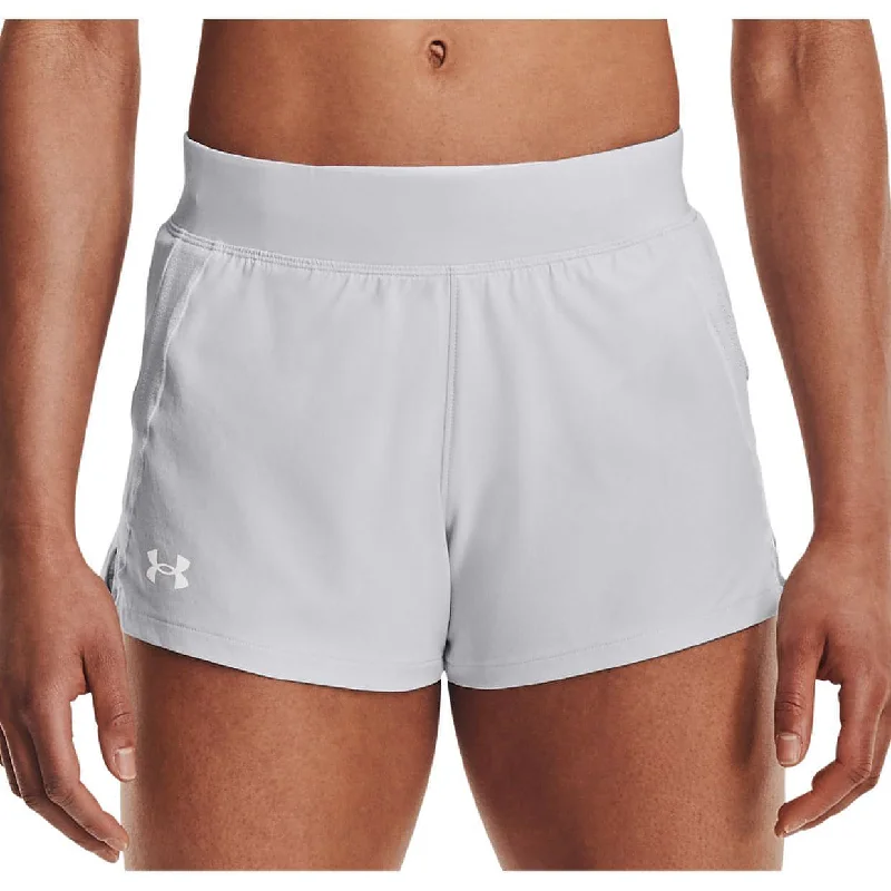 Versatile Wardrobe Essentials Under Armour Qualifier Speedpocket Womens Running Shorts - Grey