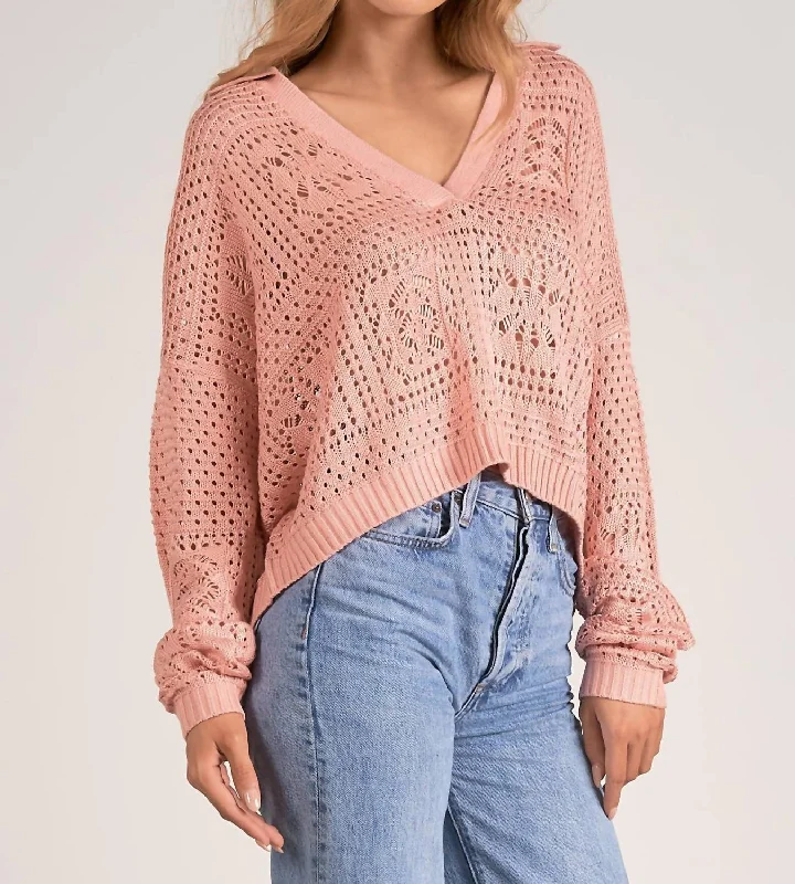 Luxe Women's Fashion Daisy Sweater In Blossom