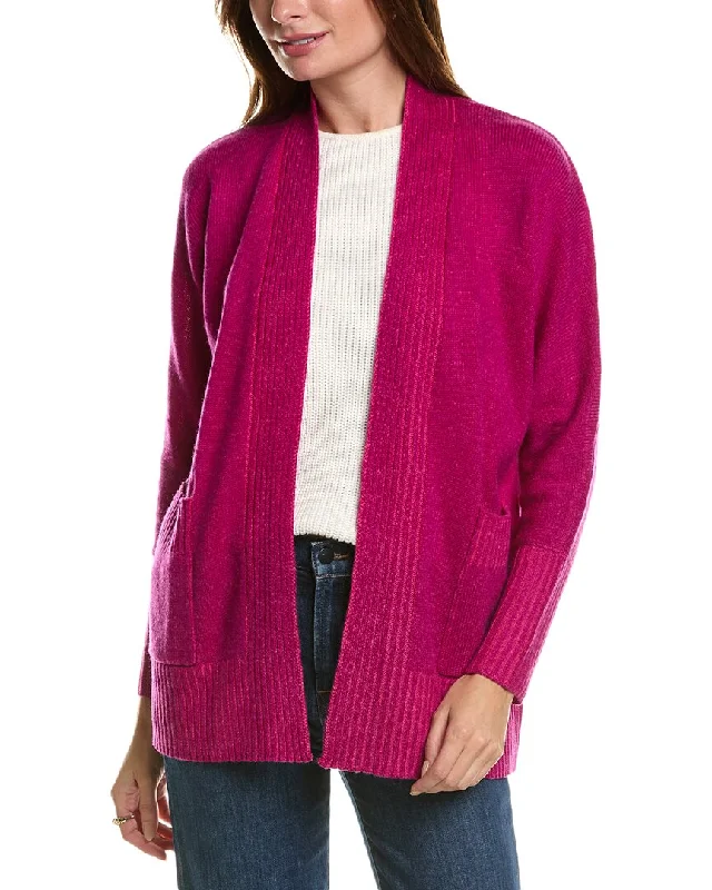 Disco - Inspired Retro Dance Look Forte Cashmere Plaited Wool & Cashmere-Blend Cardigan