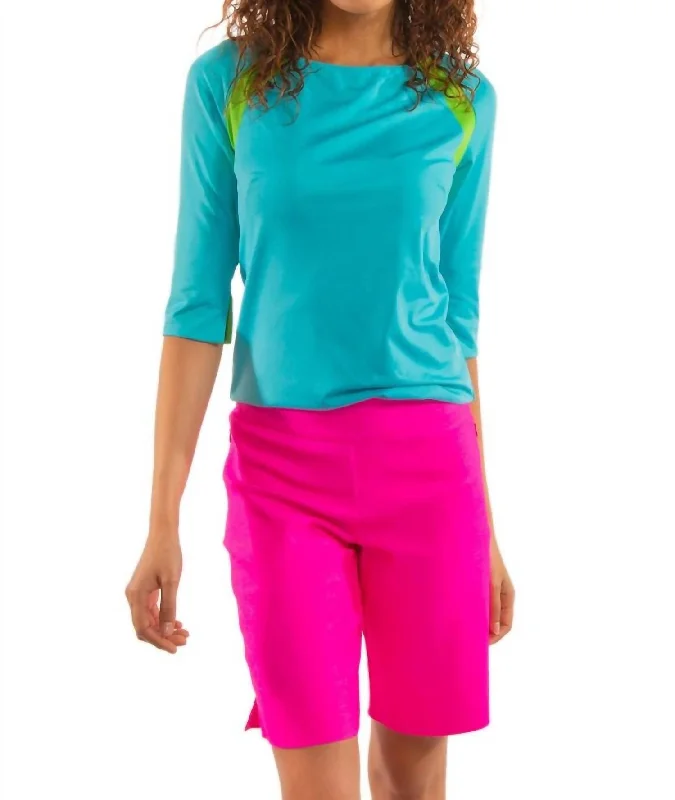 Fast Fashion Favorites Bermuda Shorts In Hot Pink