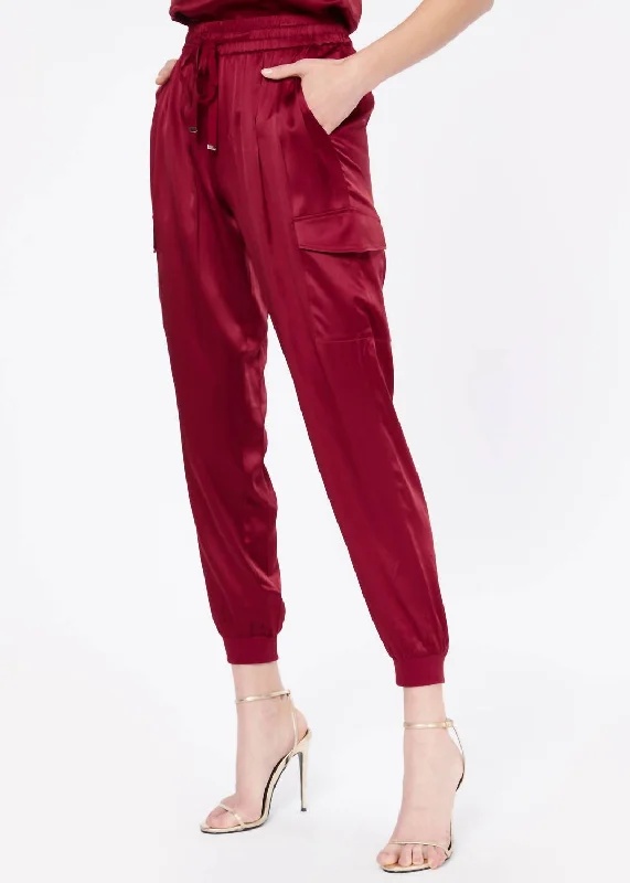 Seasonal Sale Elsie Pants In Mulled Wine