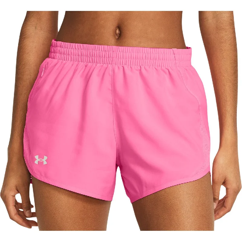 Chic Styles Under Armour Fly By 3 Inch Womens Running Shorts - Pink