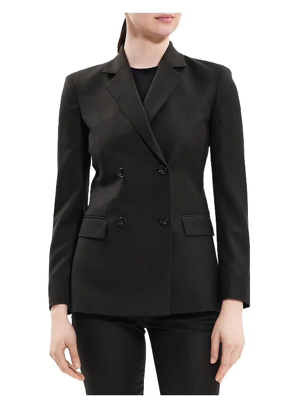 Unbeatable Deals Womens Wool Long Sleeves Two-Button Blazer