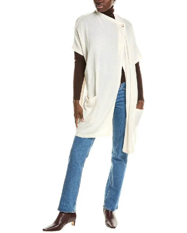 Trendy Attire For Her Brodie Cashmere Luxe Wool & Cashmere-Blend Poncho