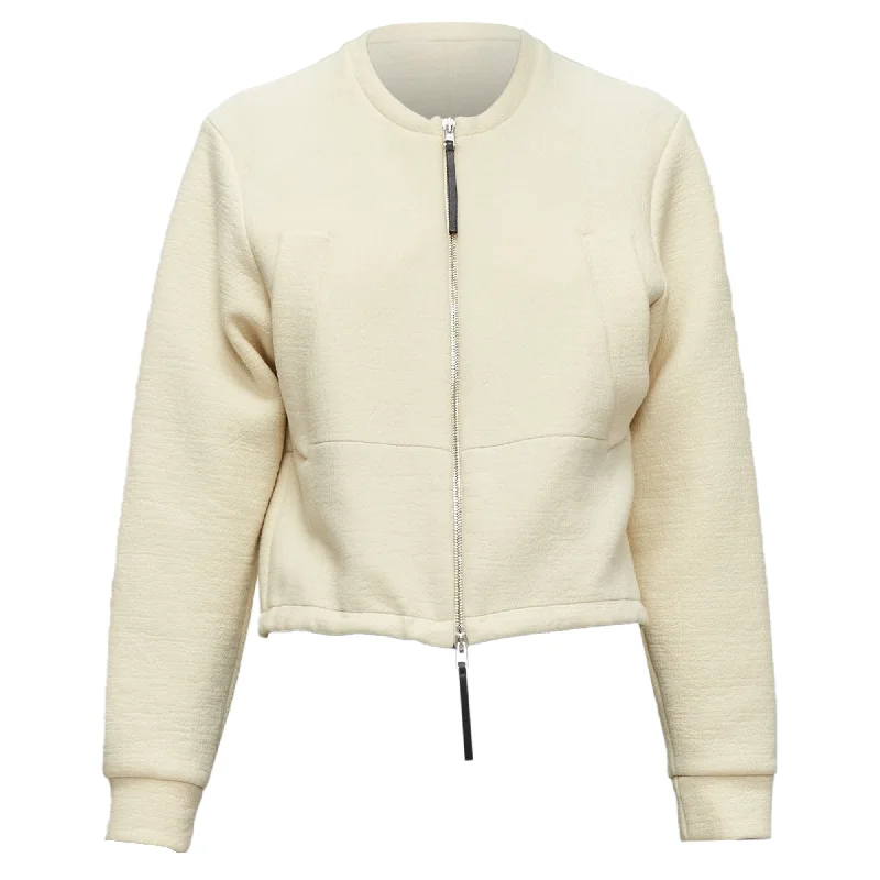 Chic Style, Always In Vogue Marni cotton leather zip pull cropped bomber jacket