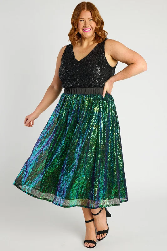 Latest Fashion Eras Mermaid Sequin Skirt