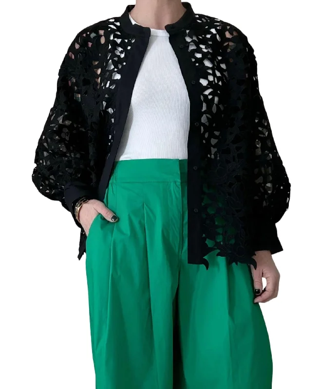 Exclusive Sale Big Lace Jacket In Black