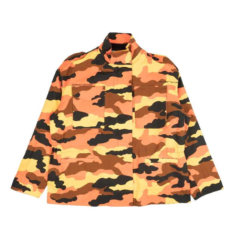 Ethnic Cultural Event Wear Off-White C/O Virgil Abloh  Camo Jacket - Orange/Yellow