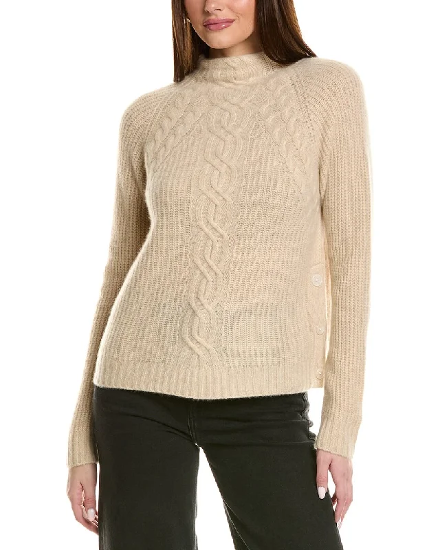 Coastal Beach - Inspired Style Design History Engineered Cable Cashmere Sweater