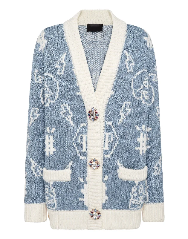 Absurdly Cheap Sale Jacquard Cardigan Monogram