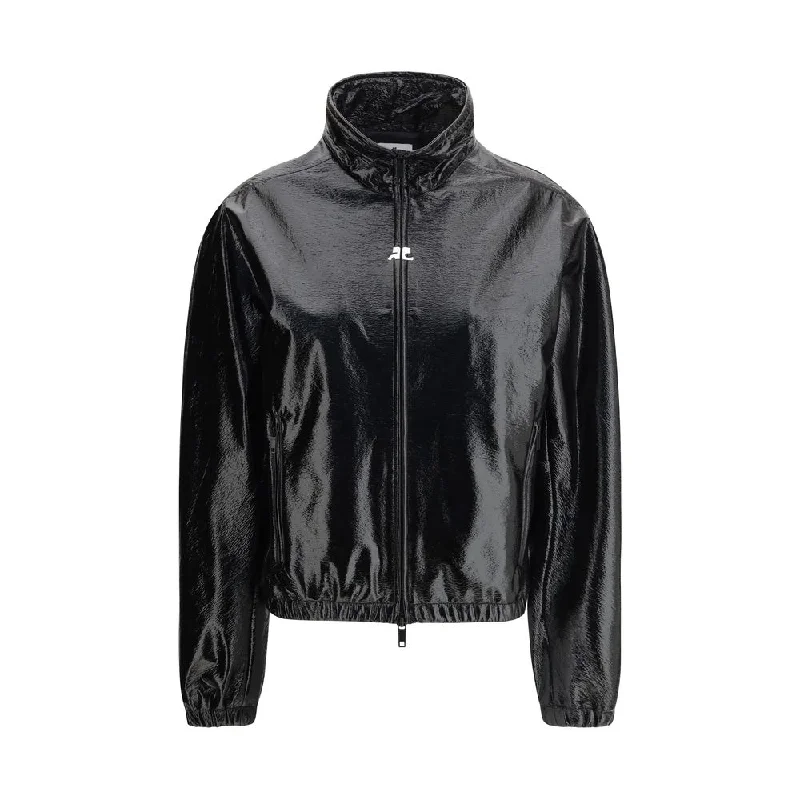 Festival Fashion Courrėges Vinyl zip Women's Jacket