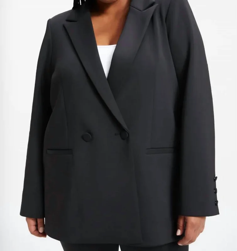 Unleash Your Trendy Side Good Scuba Boss Blazer 2.0 In Black