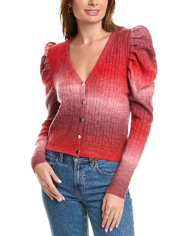 Hot Deals Lea & Viola Puff Sleeve Wool-Blend Cardigan