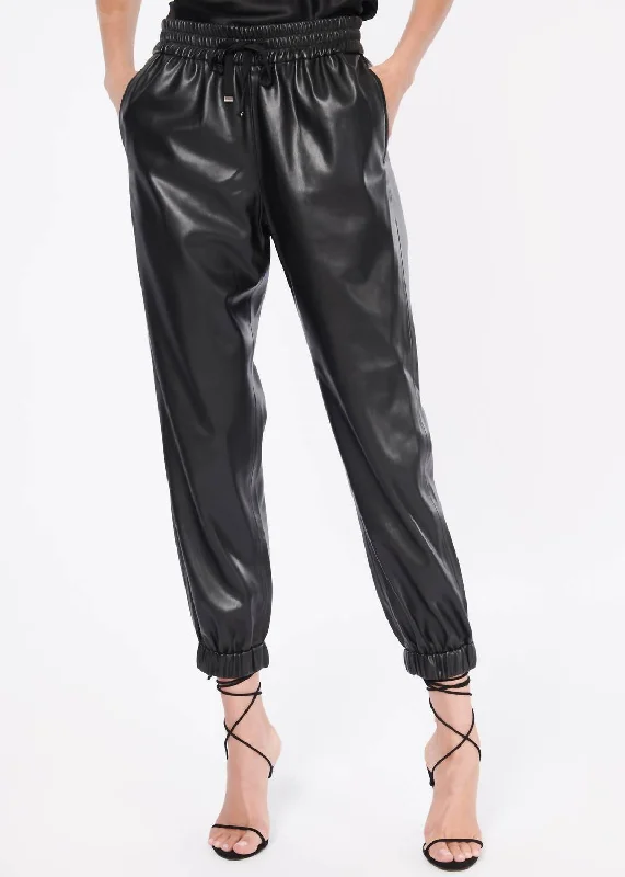 Day To Night Styles Dalton Vegan Leather Pant In Black