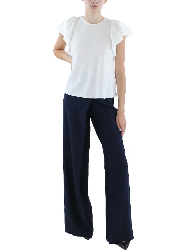 Chic And Edgy Womens 2 PC Surplice Jumpsuit