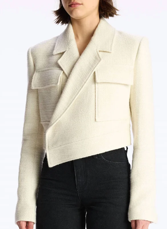 Chic Trend Collection Reeve Jacket In Buttercream