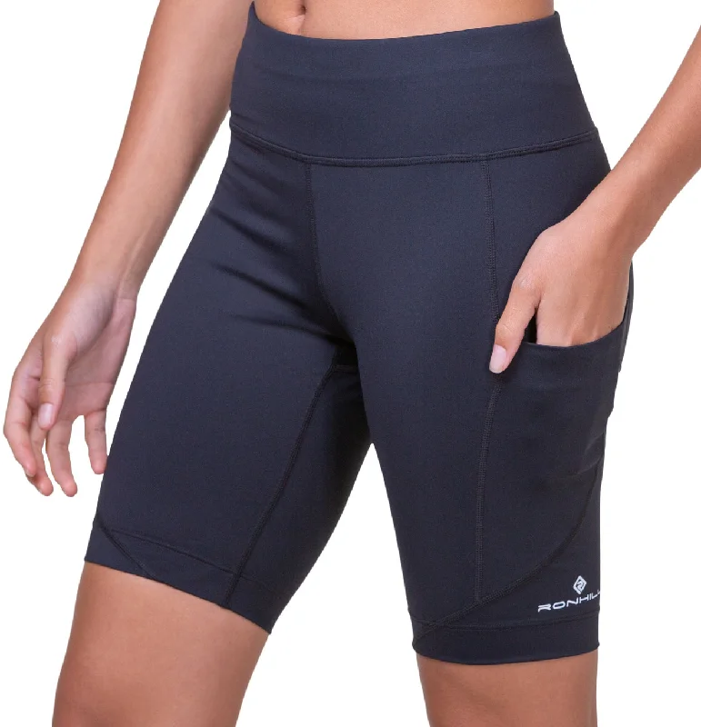 Casual Chic Clothing Ronhill Tech Stretch Womens Short Running Tights - Black