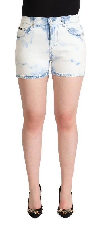 Unleash Your Style Dolce & Gabbana Chic  blue Mid-Waisted Women's Shorts