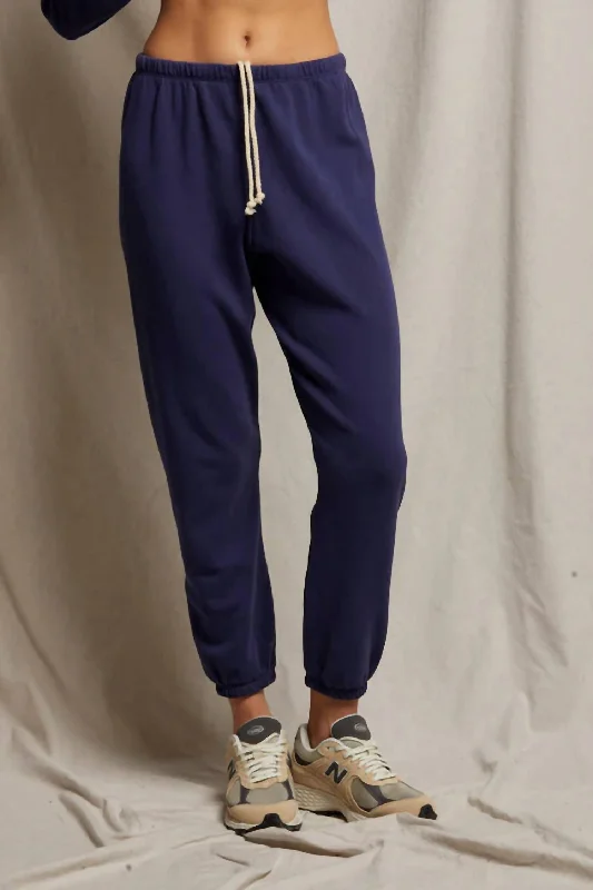 Versatile Wardrobe Essentials Johnny French Terry Easy Sweatpant In Dusk