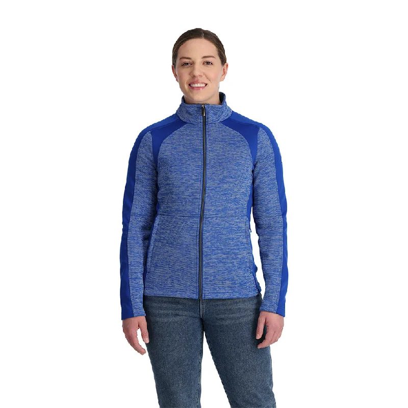 Cottagecore Rustic Charm Style Womens Encore Full Zip - Electric Blue