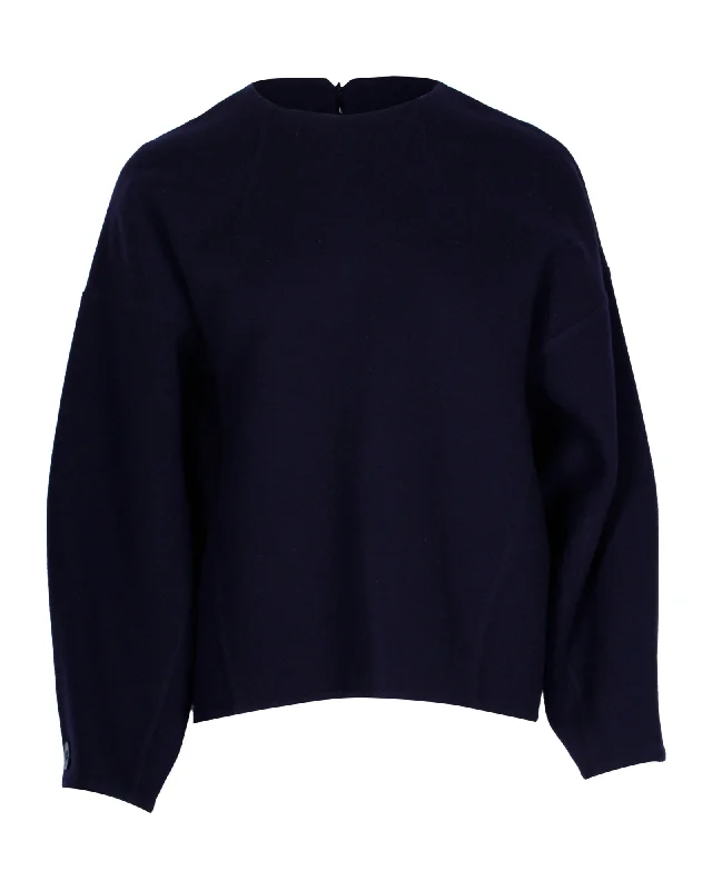 Clearance Event Celine Sweater in Navy Blue Cashmere