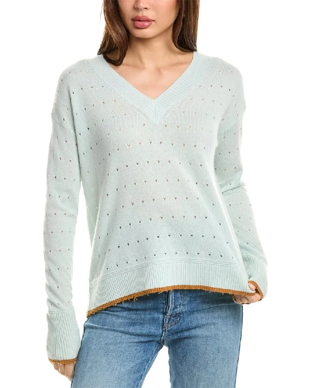 Cottagecore Rustic Charm Style Lisa Todd V-Neck Cashmere Sweater