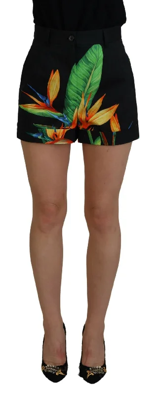 Wardrobe Refresh Dolce & Gabbana High Waist Hot Pants Shorts in  Leaves Women's Print