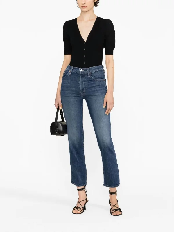 Chic Style, Always In Vogue High-Rise Cropped Skinny Jeans In Denim Indigo