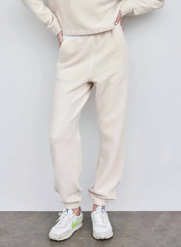 Summer Deals Stateside Rib Sweatpant In Cream