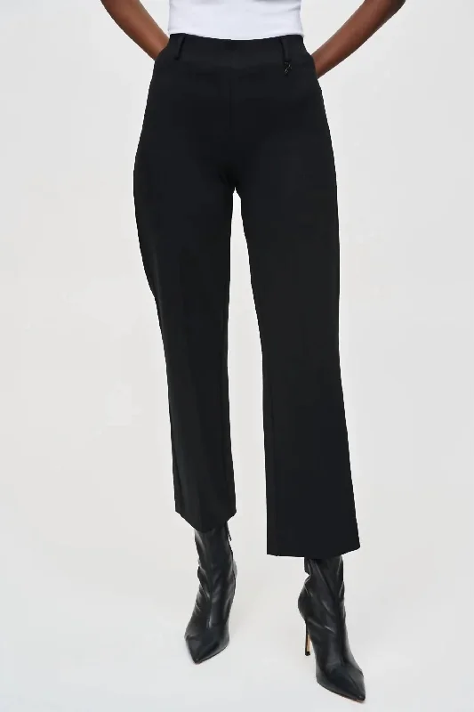 Special Offer Pull-On Straight Pant In Black