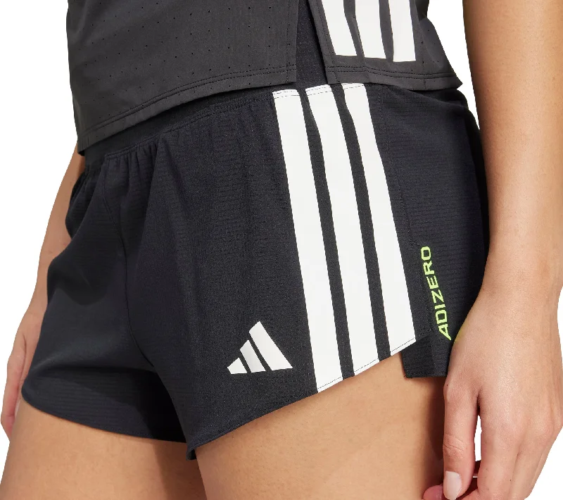 Ends Soon adidas Adizero Gel Pocket 3 Inch Womens Running Shorts - Black