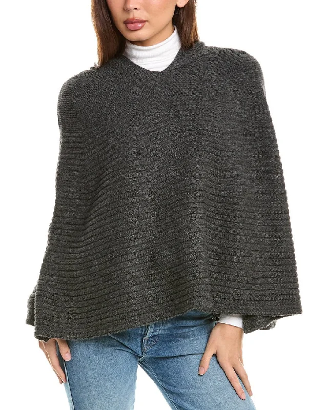 Fashion Deal Forte Cashmere Hooded Wool & Cashmere-Blend Poncho