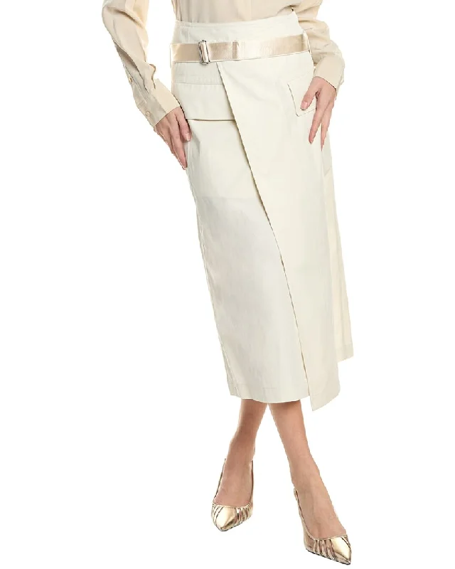 Feminine Soft - Hued Styles Helmut Lang Trench Skirt