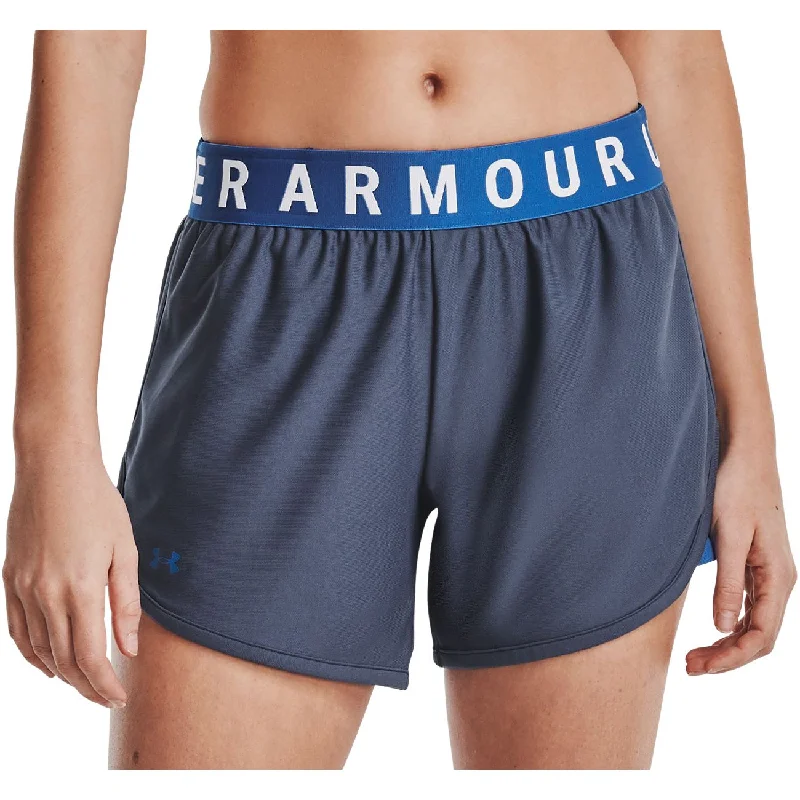 Enjoy Discount Under Armour Play Up 5 Inch Womens Running Shorts - Blue