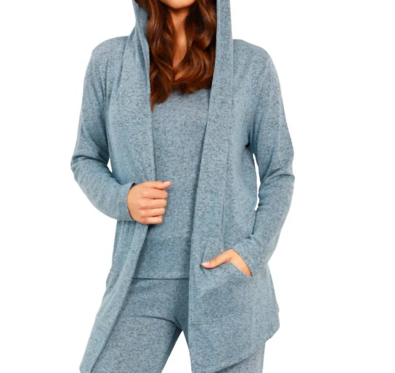 Clearance Event Open Hoodie Duster In Wind