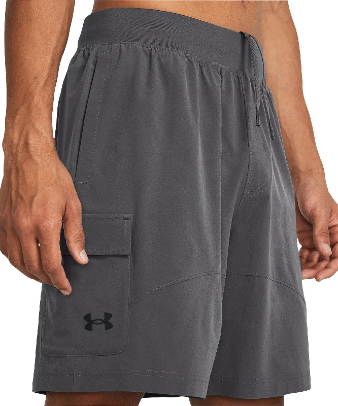 Chic Outfits Under Armour Stretch Woven Cargo Mens Training Shorts - Grey