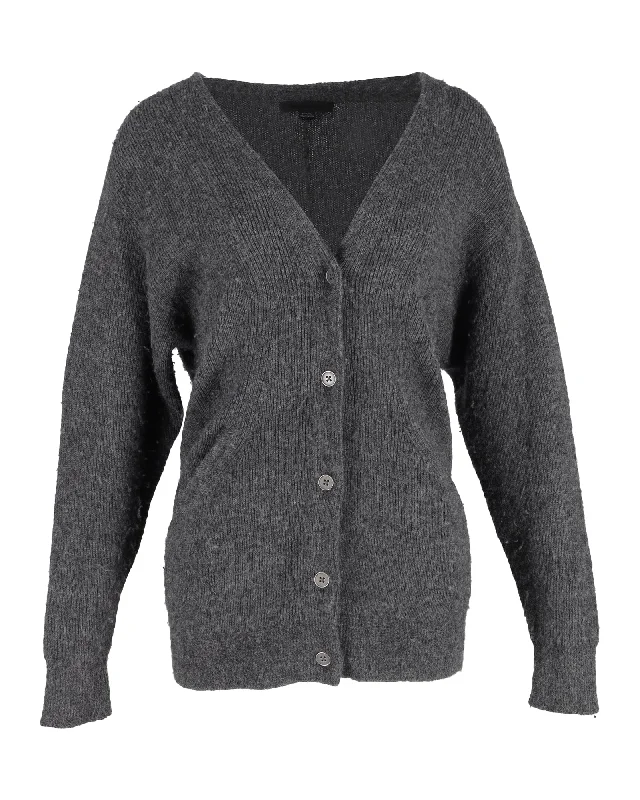 Early Access To Art Deco Styles Sale Alexander Wang Buttoned Cardigan in Grey Wool