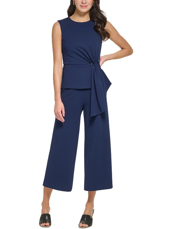 Exclusive Designer Collection Womens Embellished Gathered Jumpsuit