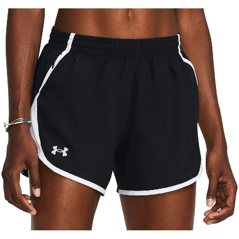 Hot Styles Under Armour Fly By 3 Inch Womens Running Shorts - Black