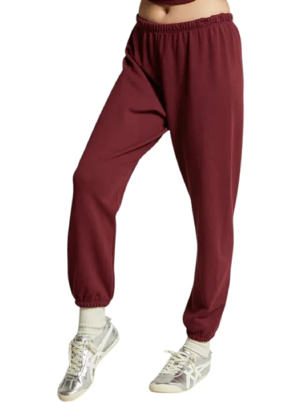 Budget Friendly Fashion The Johnny Sweatpant In Cranberry