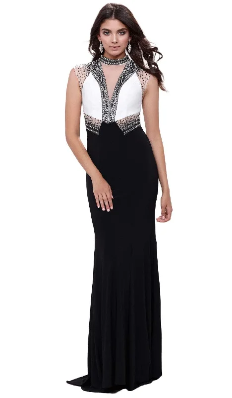 Break Fashion Norms Nox Anabel - Embellished Long Evening Gown 8364SC