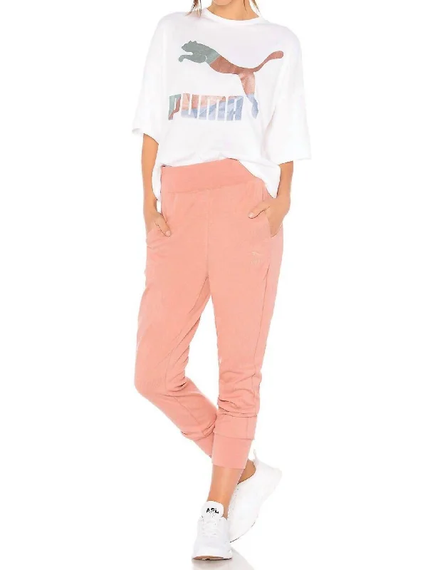 Don't Miss Out Archive Logo Jogger Pants In Pink