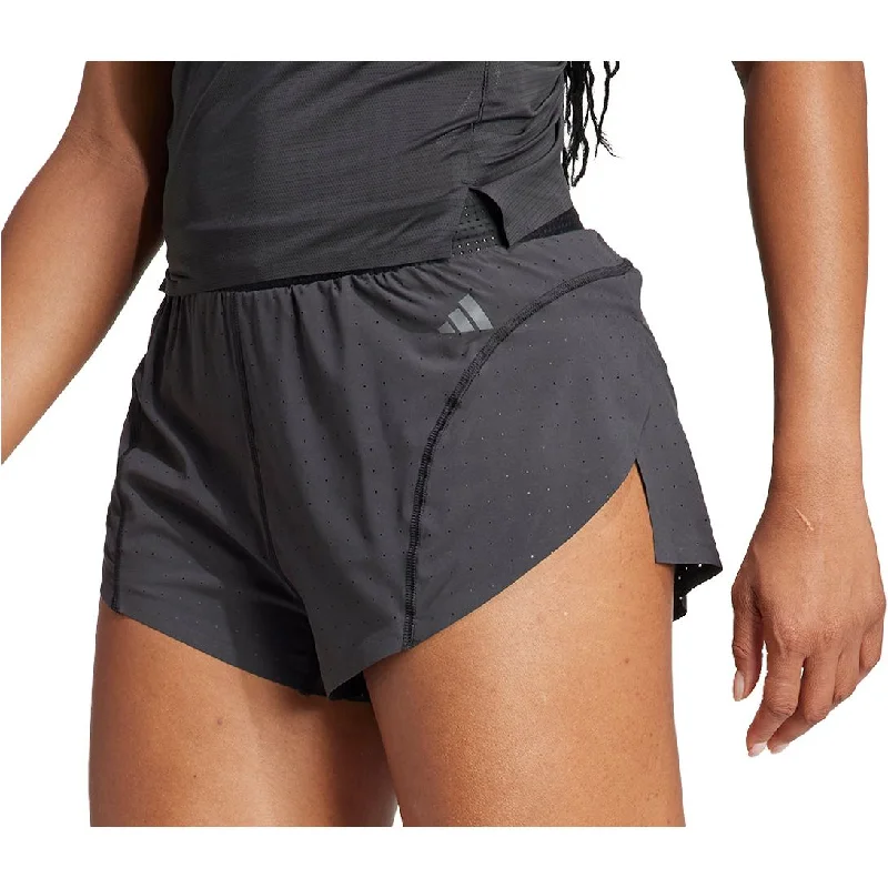 Elegant Style adidas Adizero Womens Split Running Shorts - Black