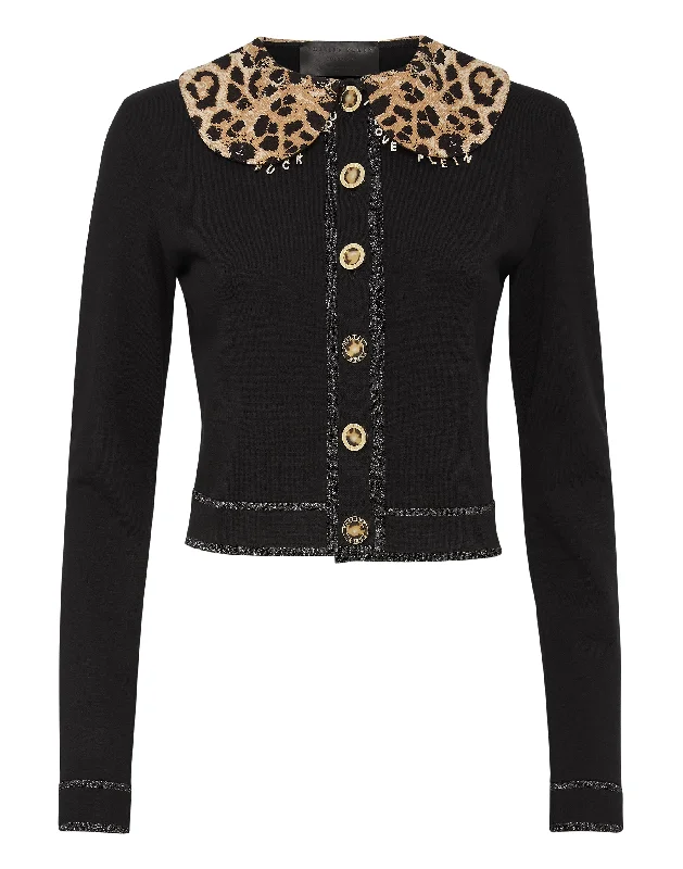 Style Your Wardrobe Cardigan Short Leopard