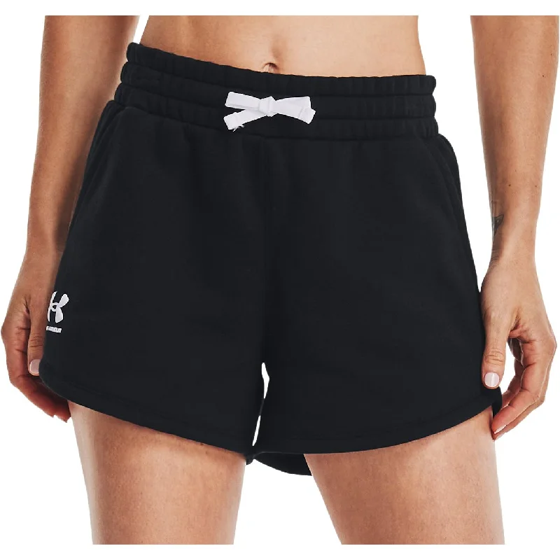 Exclusive Discount Under Armour Rival Fleece Womens Training Shorts - Black