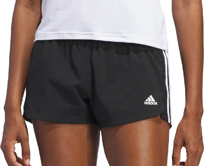 Seasonal Style Discounts adidas Pacer 3 Stripes Woven Womens Training Shorts - Black