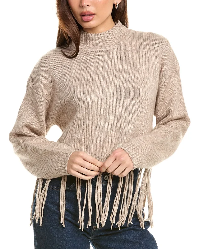 Tropical Island - Inspired Attire Splendid Riley Fringe Wool-Blend Sweater