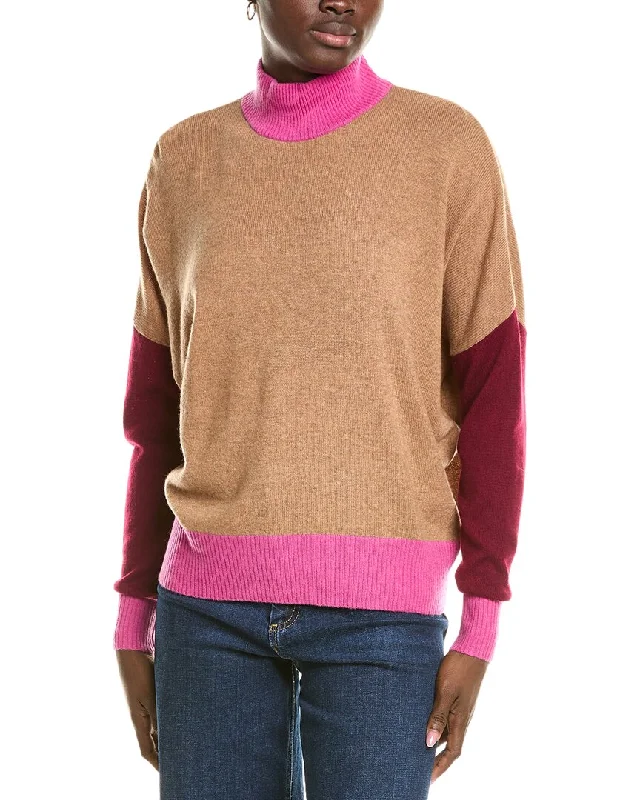 Unleash Your Trend Driven Style Brodie Cashmere Wool & Cashmere-Blend Color Block Jumper