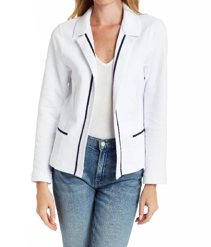 Catch Every Fashion Trend Kristen Terry Jacket In White